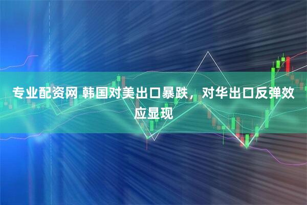 专业配资网 韩国对美出口暴跌，对华出口反弹效应显现